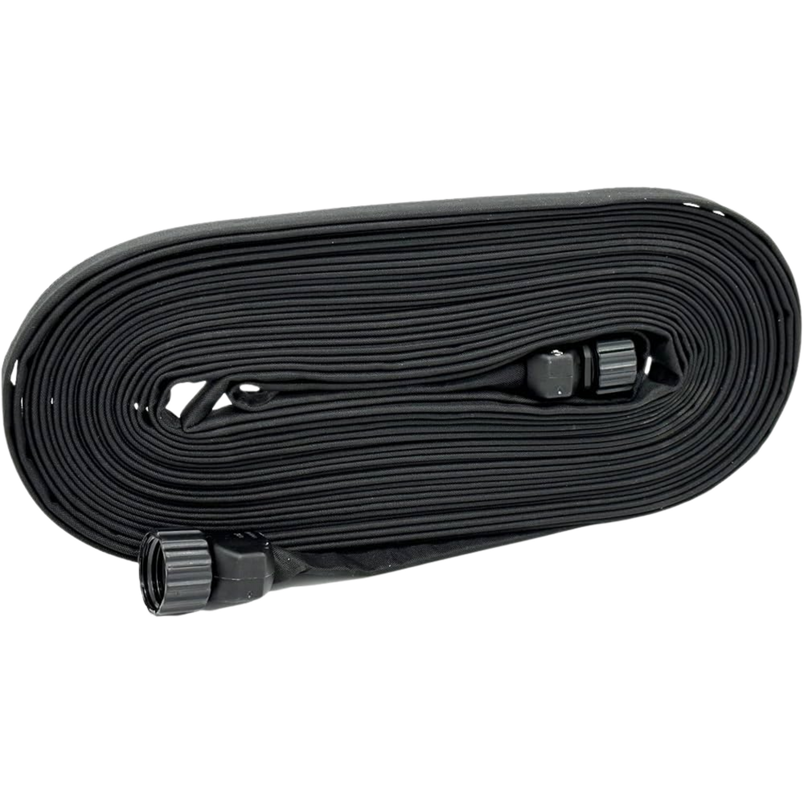 5/8" x 50' Black Flat Weeper Hose with MxF GHT Ends