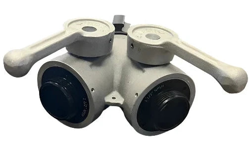 2.5" Wye Valve – NH Female to Dual 1.5" NPSH Gated