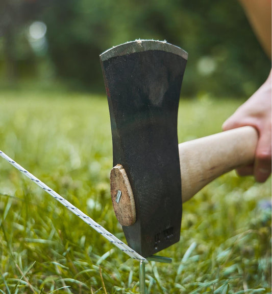 1.625lbs Flying Fox Camping/Throwing Hatchet: Hardened Poll;16"Curved Hickory Handle