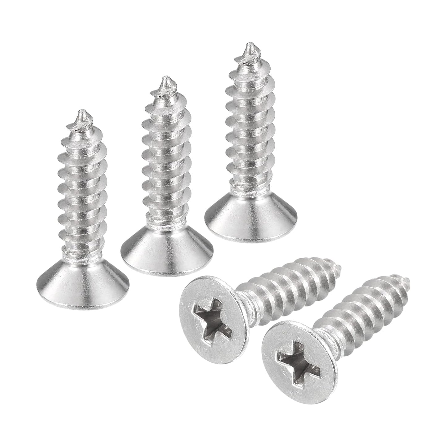 SCREW #10-24X3/4 PHILLIPS FLAT SS