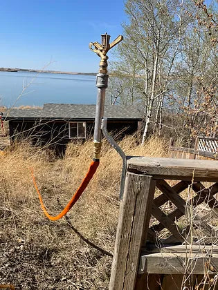 Offset Wall Mount – Aluminum & Brass Swivel for Sprinklers