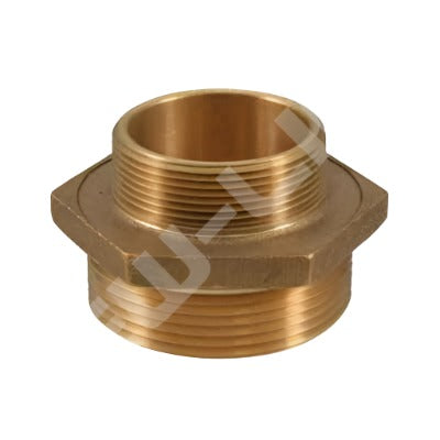 2" Male x Male Brass Fire Adapter - Solid
