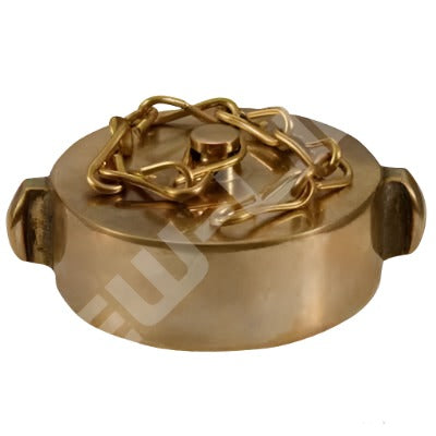 2.5" Female NH/NST Brass Cap With Chain