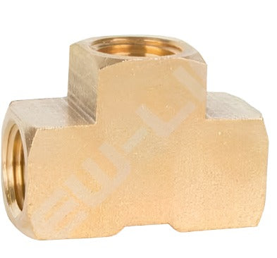 X101-B 1/4" Brass Extruded Tee