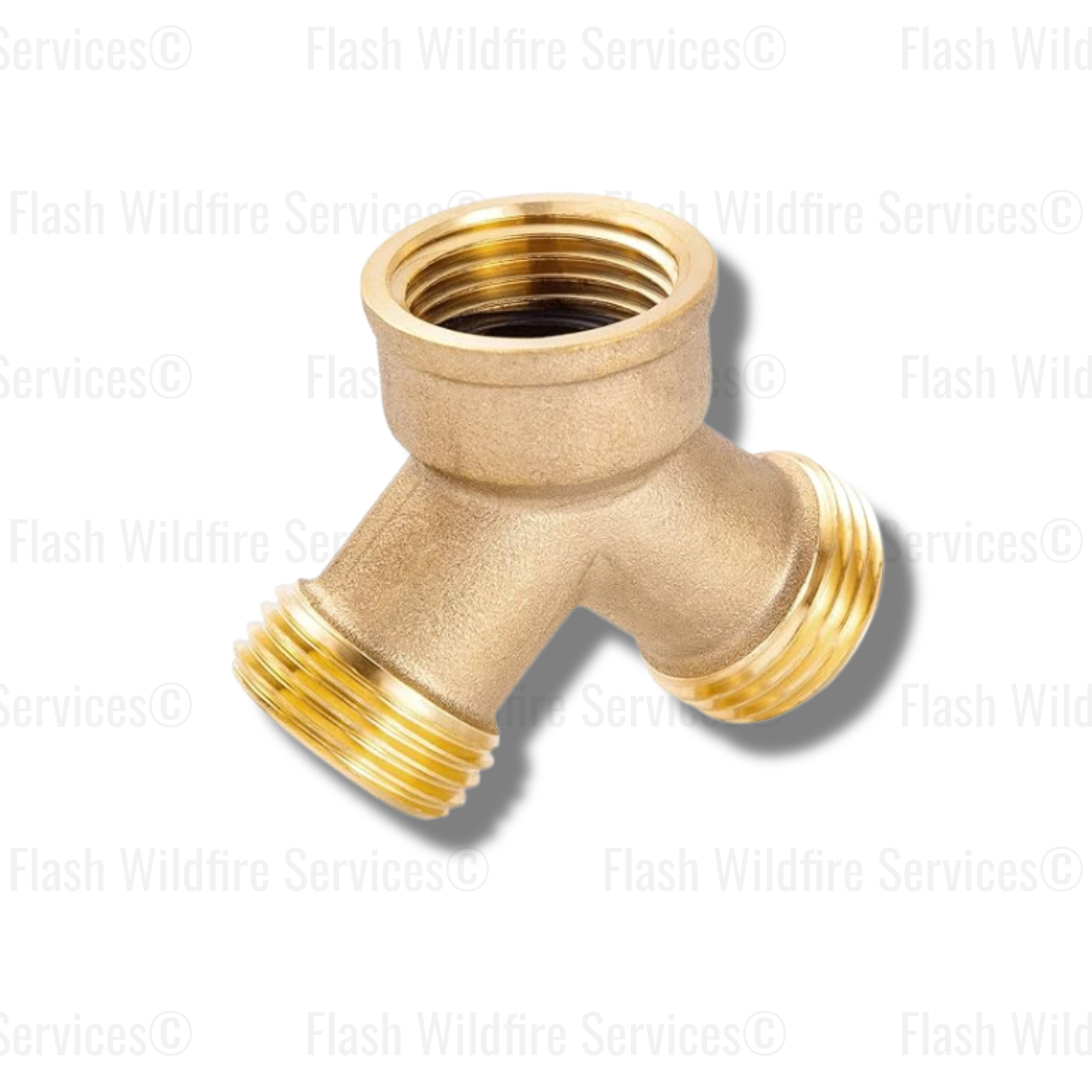 Cast Brass Garden Hose Thread Y Coupling
