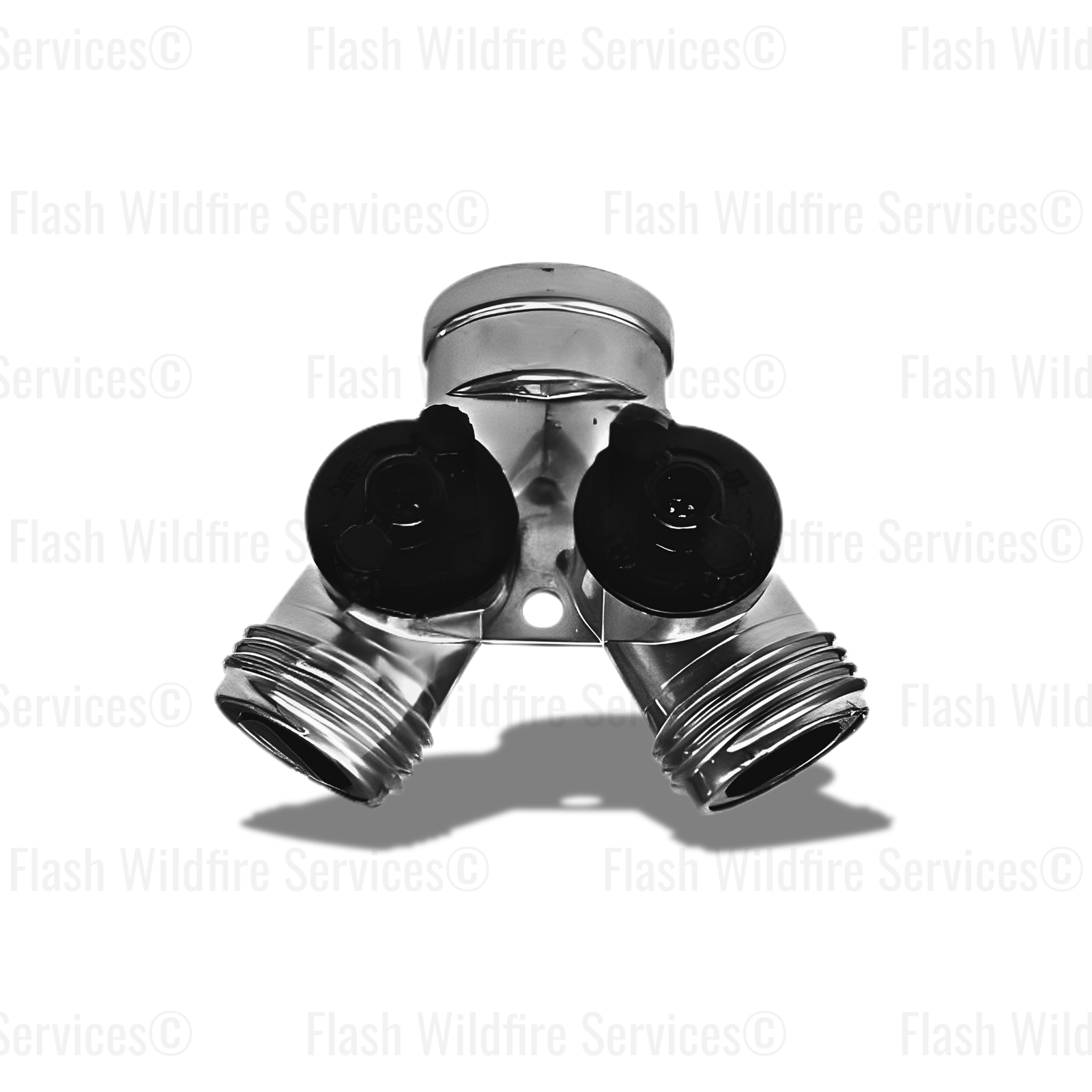 Zinc Plated Garden Hose Thread Y with Dual Shut-Off