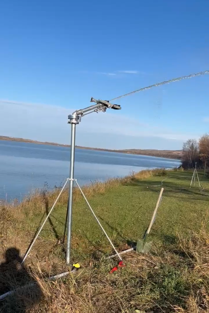 Quadpod Big Gun Sprinkler – Long-Range Wildfire Coverage