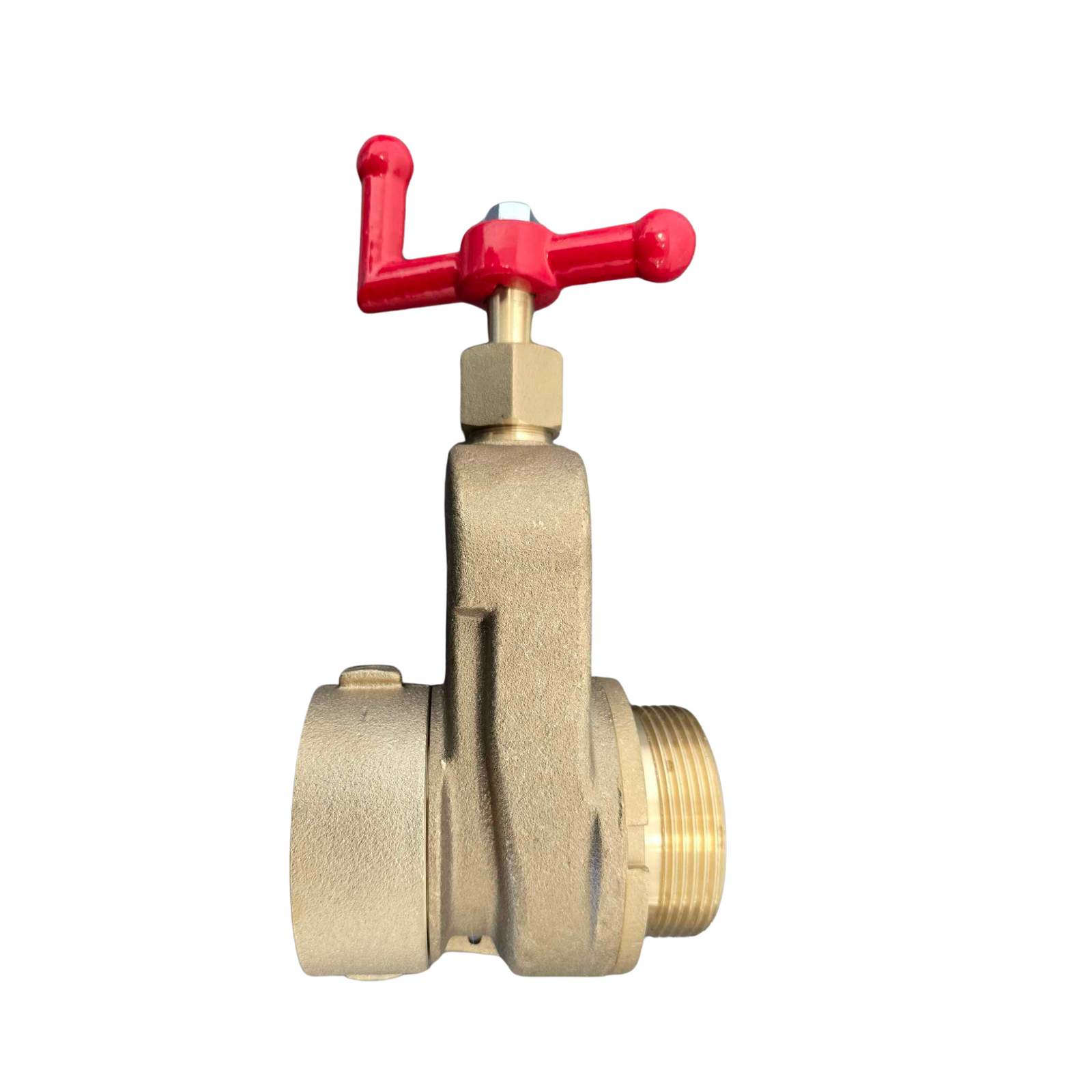 2.5" Swivel BAT Female x 2.5" BAT Male Brass Hydrant Valve