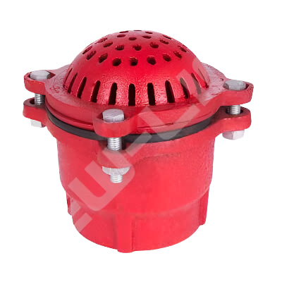 3" RED CAST IRON FOOT VALVE
