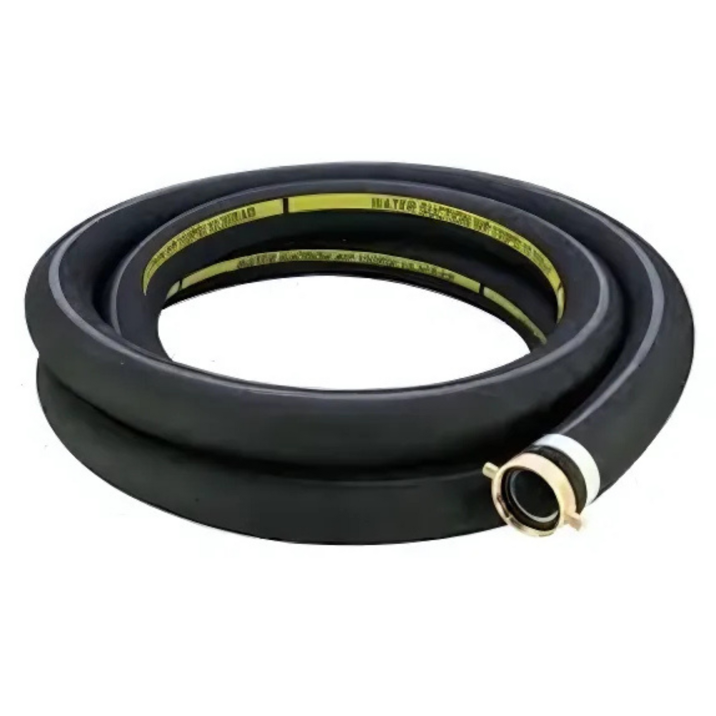 2"x10' Suction Hose NPSH Black Rubber