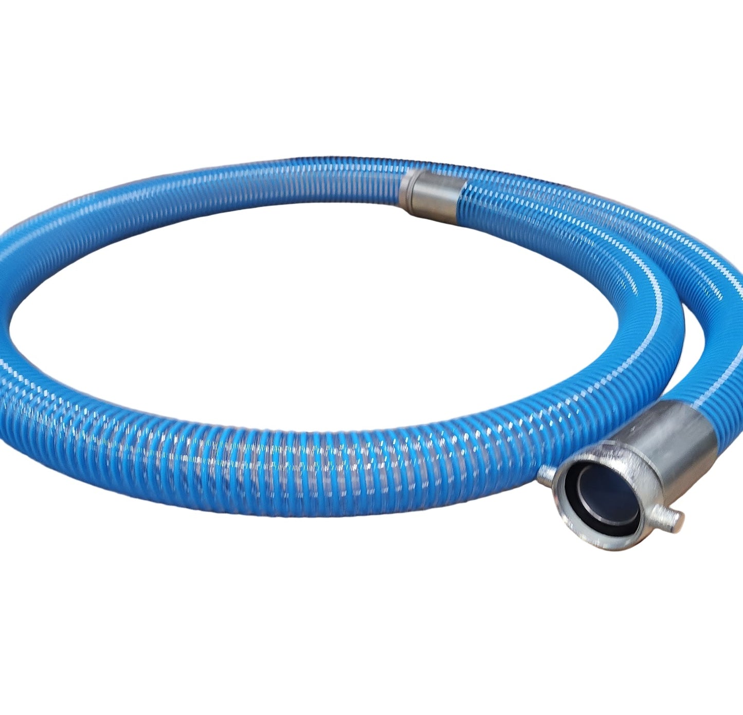 2" X 10' Blue PVC Suction Hose W/ NPSH Ends