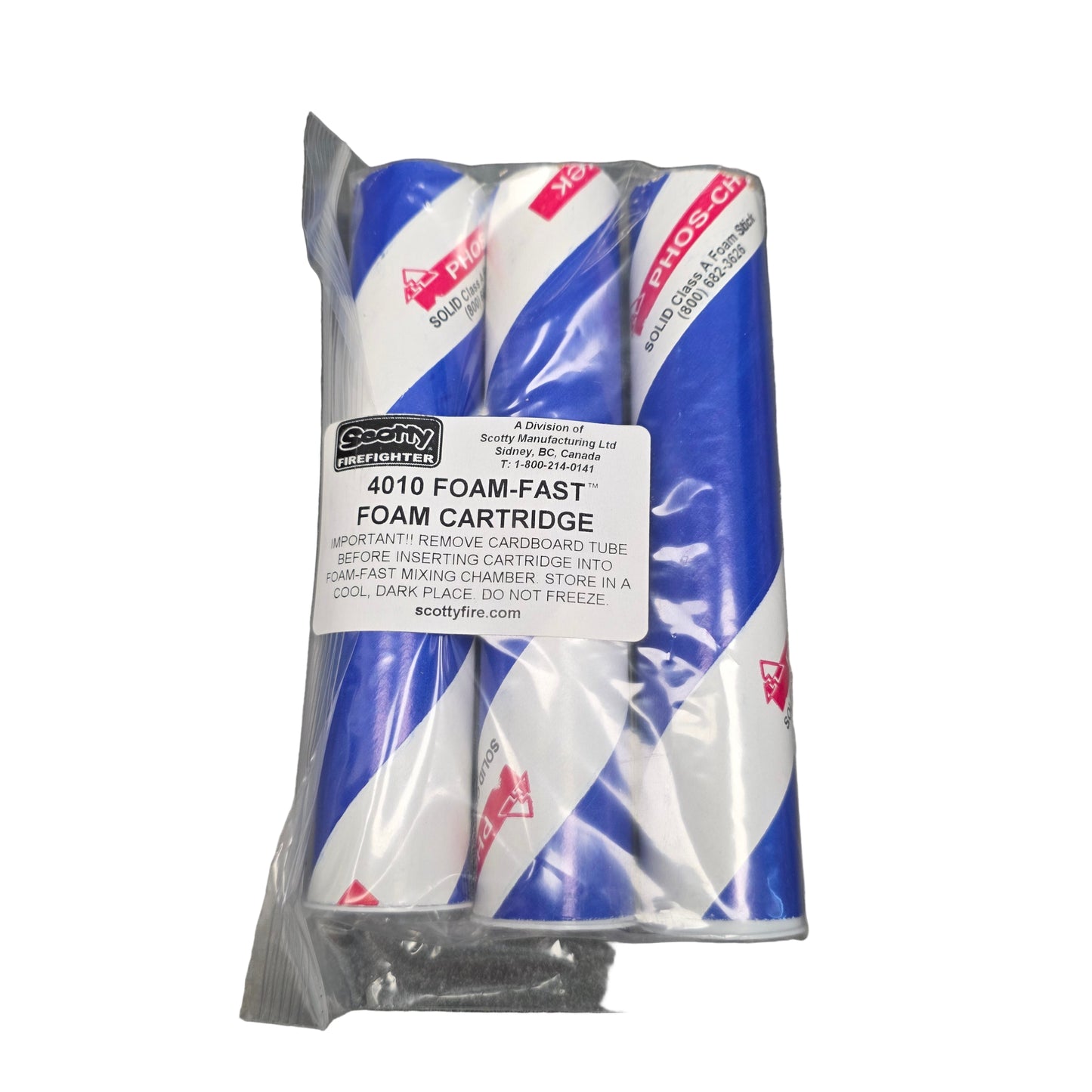 6" FOAM-FAST CARTRIDGES FOR 4010-3 & 4010-MINI FOAM-FAST UNITS, Pkg of 3.