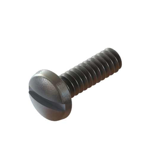 R-1018 PLATED STEEL MCHINE SCREW ROUND SLOTTED