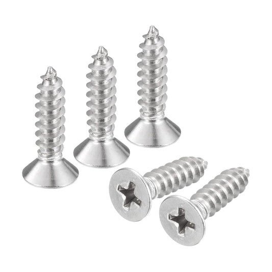 SCREW #10-24X3/4 PHILLIPS FLAT SS