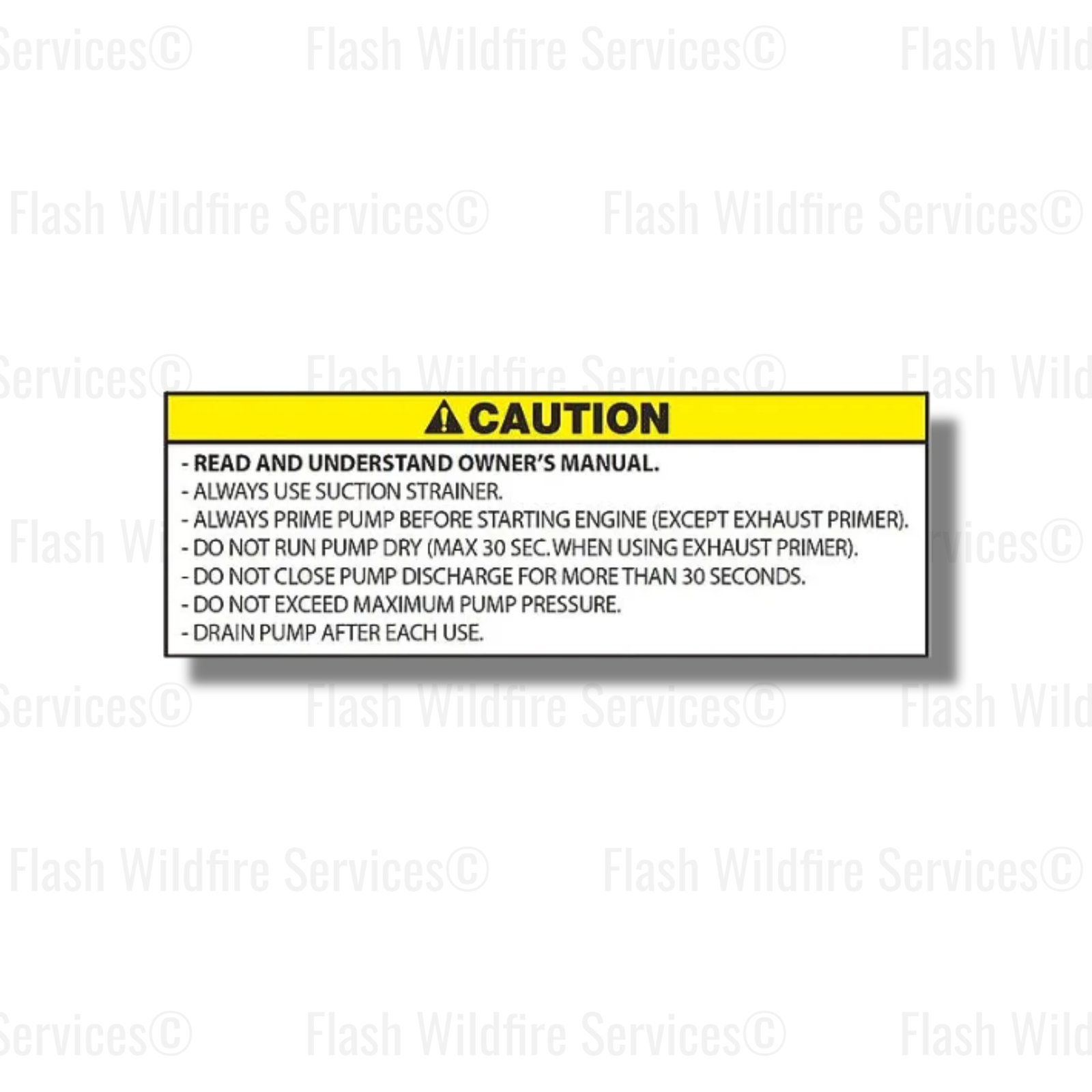 Decal - Warning Air Box Watson