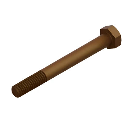 WATERAX brown hex cap screw with a zinc dichromate finish.