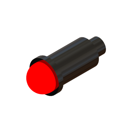 INDICADOR LED ROJO PARTE-455 12V ORIFICIO DE 1/2"