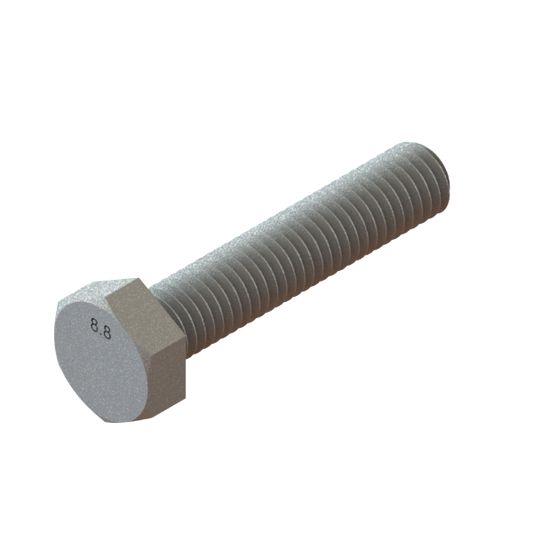 SCREW M8X1.25X40 HEX CAP ZINC