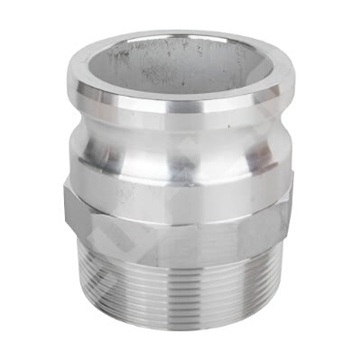 3" ALUMINUM CAMLOCK PART F - MALE NPT ADAPTER