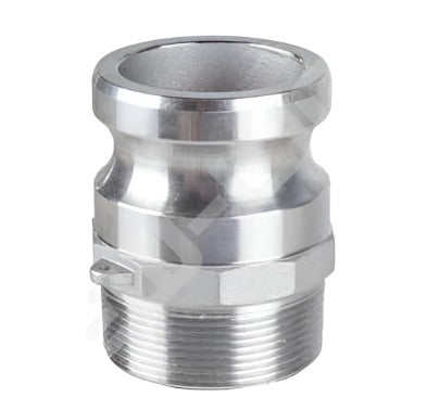 ADAPTADOR NPT MACHO DE ALUMINIO DE 2" CON CIERRE DE CAMBA PARTE F