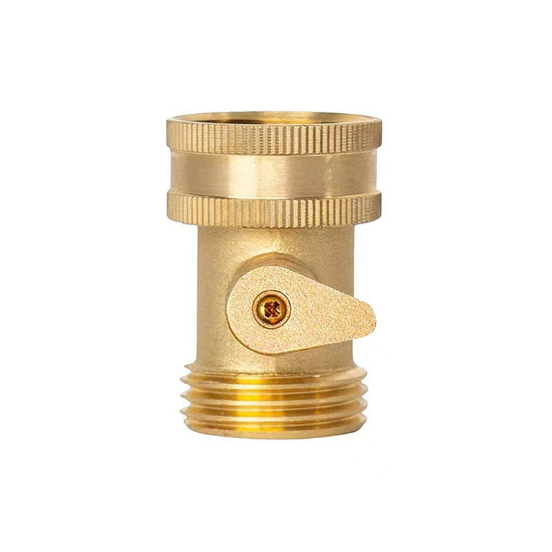 3/4" GHT Brass Straight Ball Shut-Off Valve