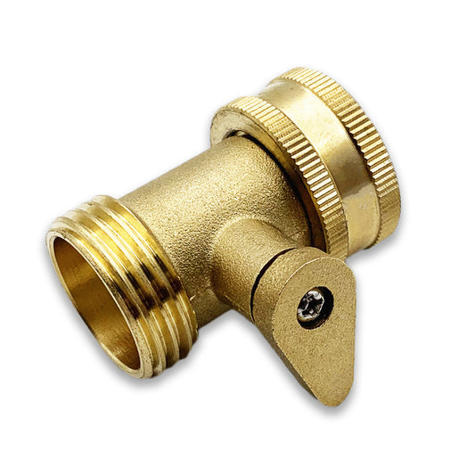 3/4" GHT Brass Straight Ball Shut-Off Valve
