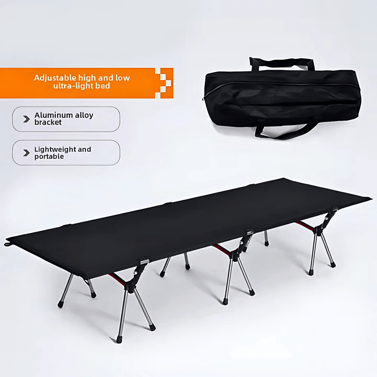 Wildland Firefighter Field Cot – 150 kg Aluminum Folding Bed