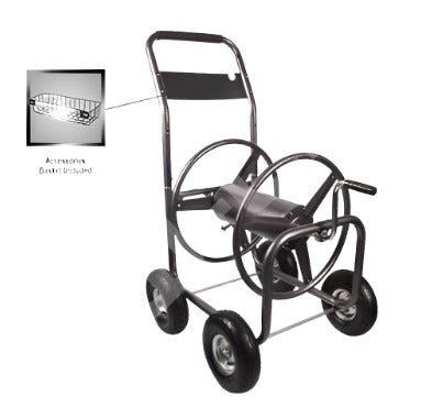 5/8" X 300FT MED DUTY 4 WHEEL HOSE REEL CART