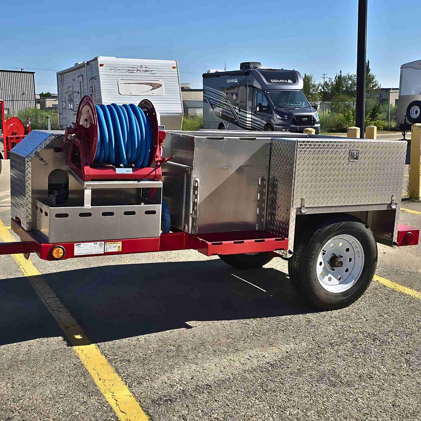Single Axle 125 Gallon Trailer