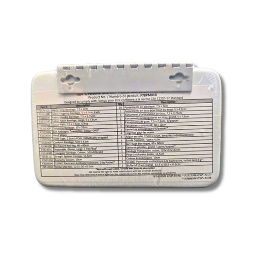 First Aid Kit Type 1 open view showing gauze, bandages, gloves and bio-hazard bag for fireline support.