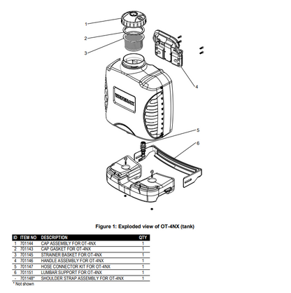 OT-4NX Poly Backpack With a Brass Pump